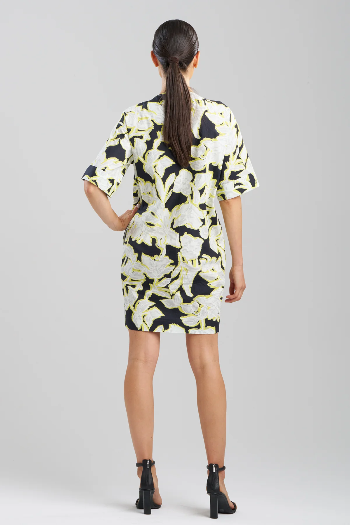 Misty Floral Cotton T-Shirt Dress - Image 2