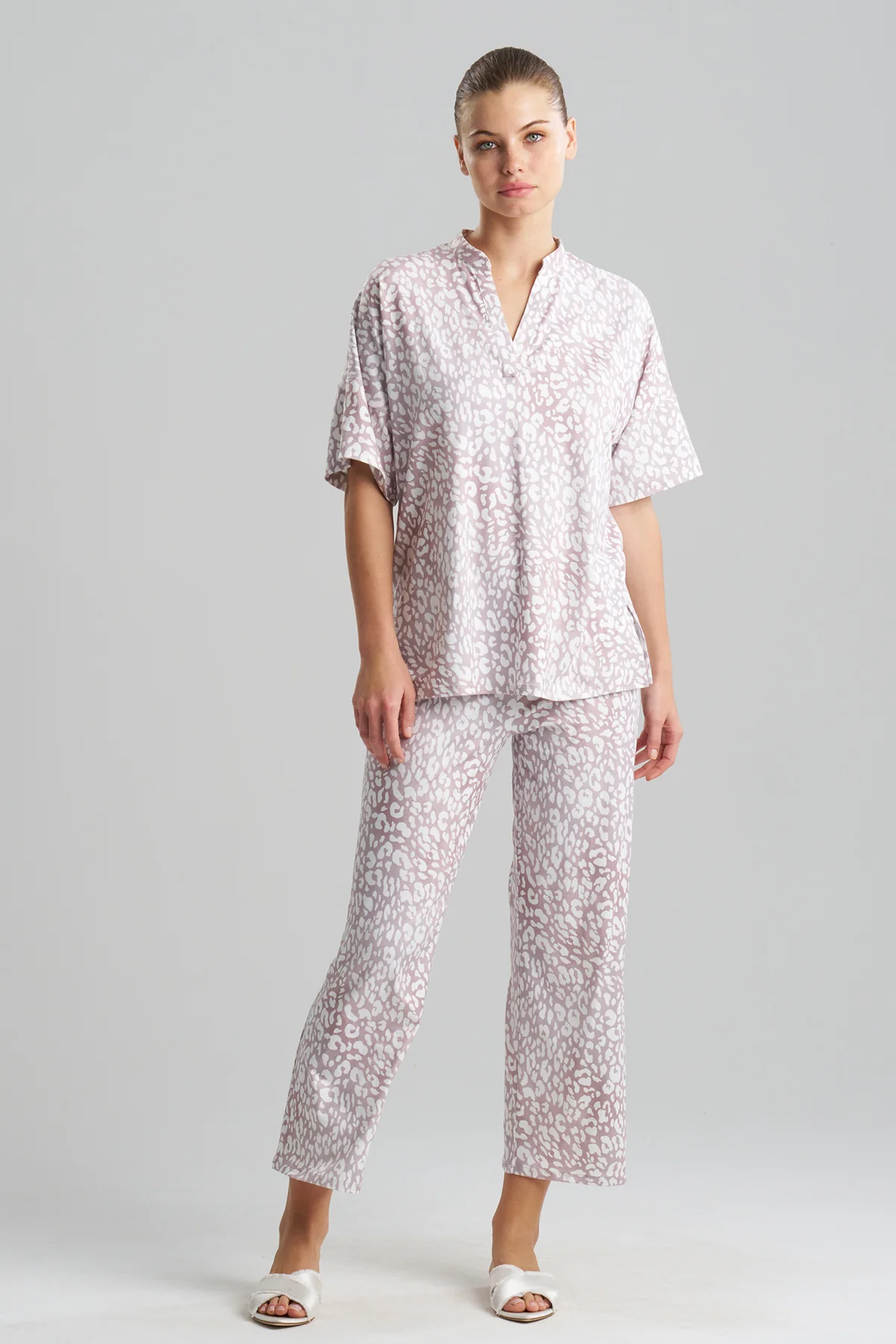 Misty Leopard Cozy Knit PJ