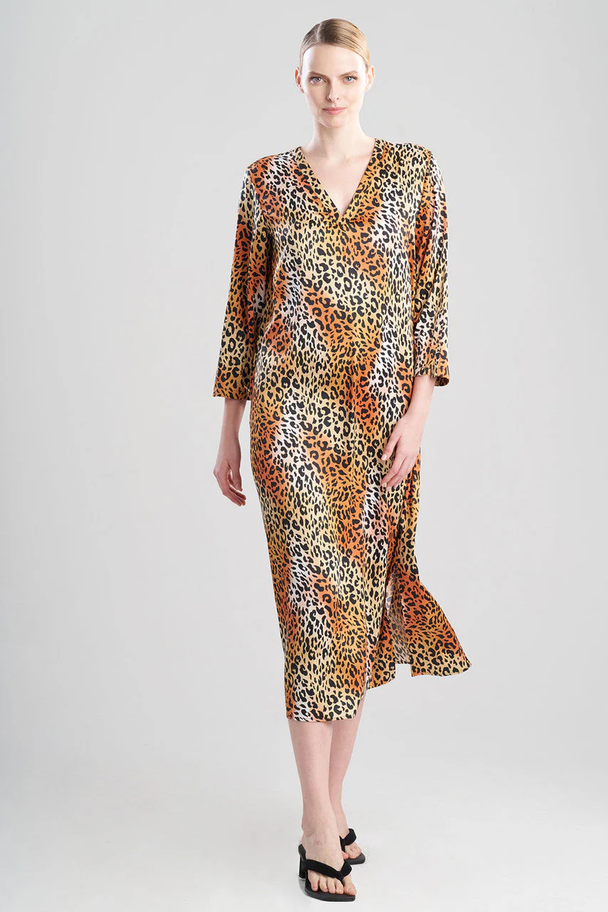 Misty Leopard V-Neck Caftan - Image 5