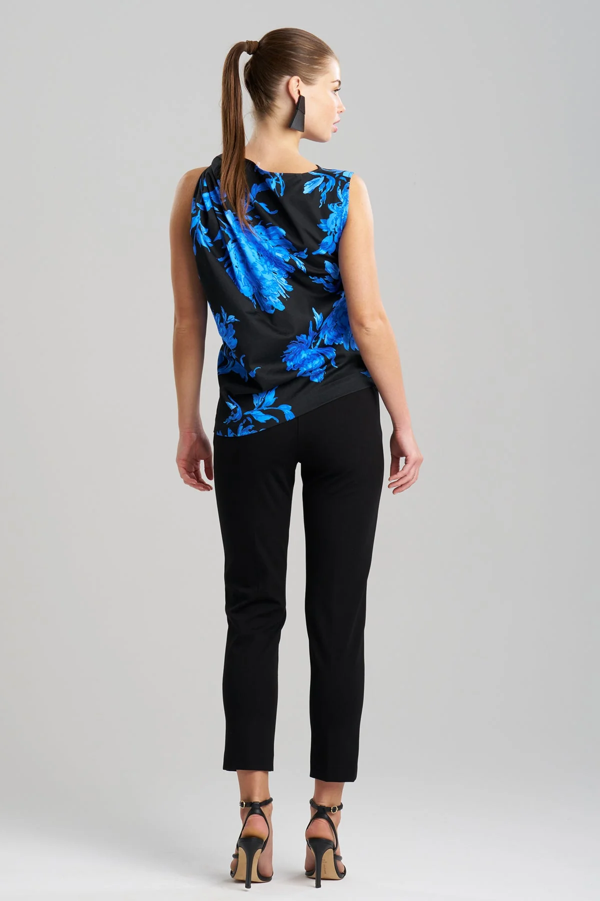 Miyako Printed Cotton Chino Origami Top - Image 3