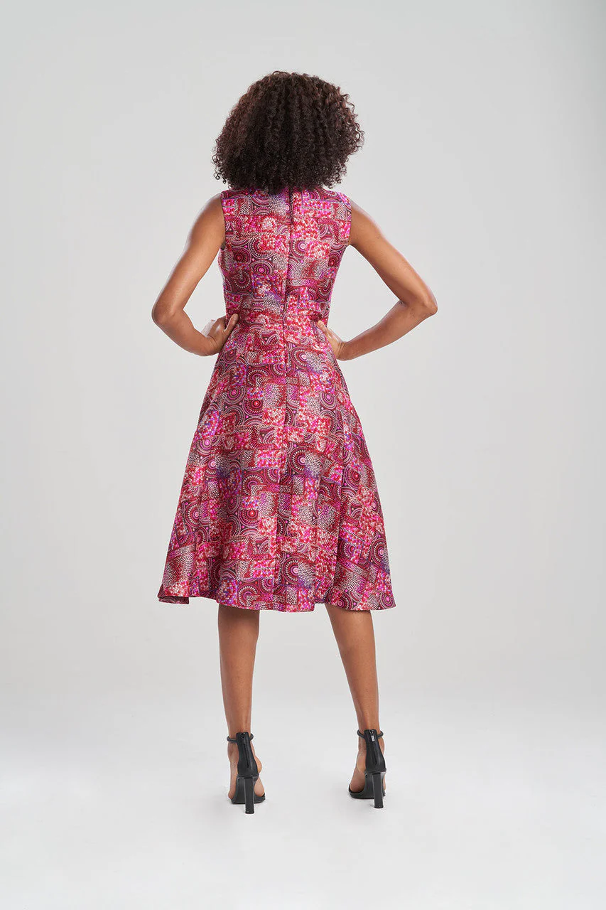 Mosaic Jacquard Fit & Flare Dress - Image 2