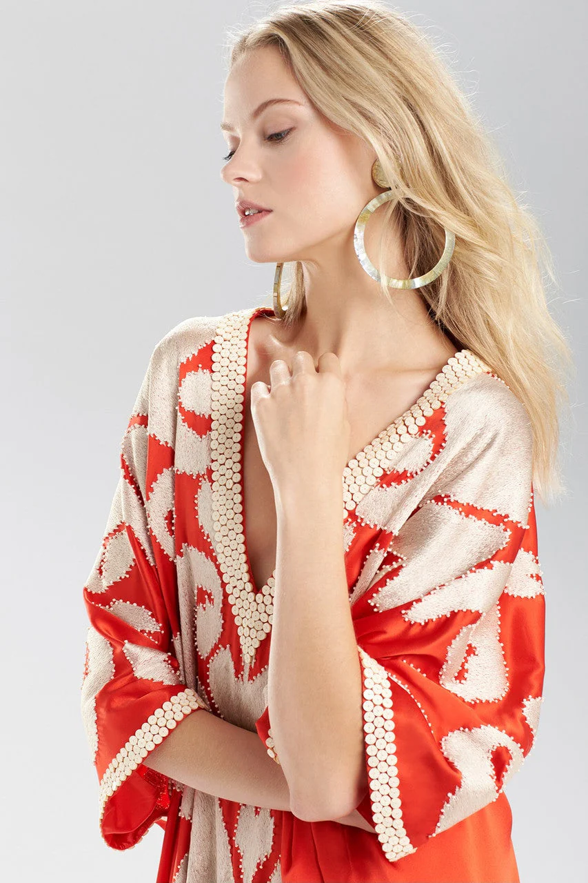 Mother of Pearl Closed Hoop Clip Earrings - Image 5
