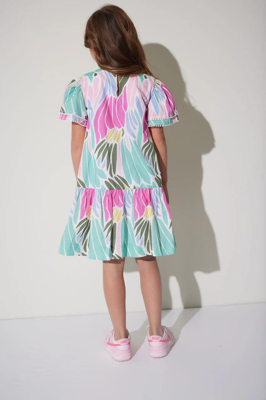 Nagashi Cotton Poplin Flounce Dress - Image 3
