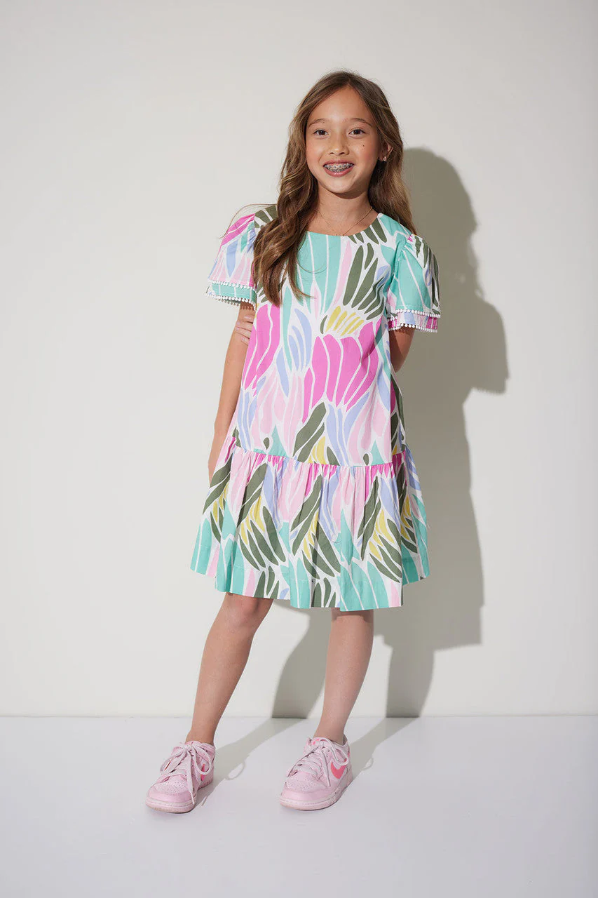 Nagashi Cotton Poplin Flounce Dress - Image 4