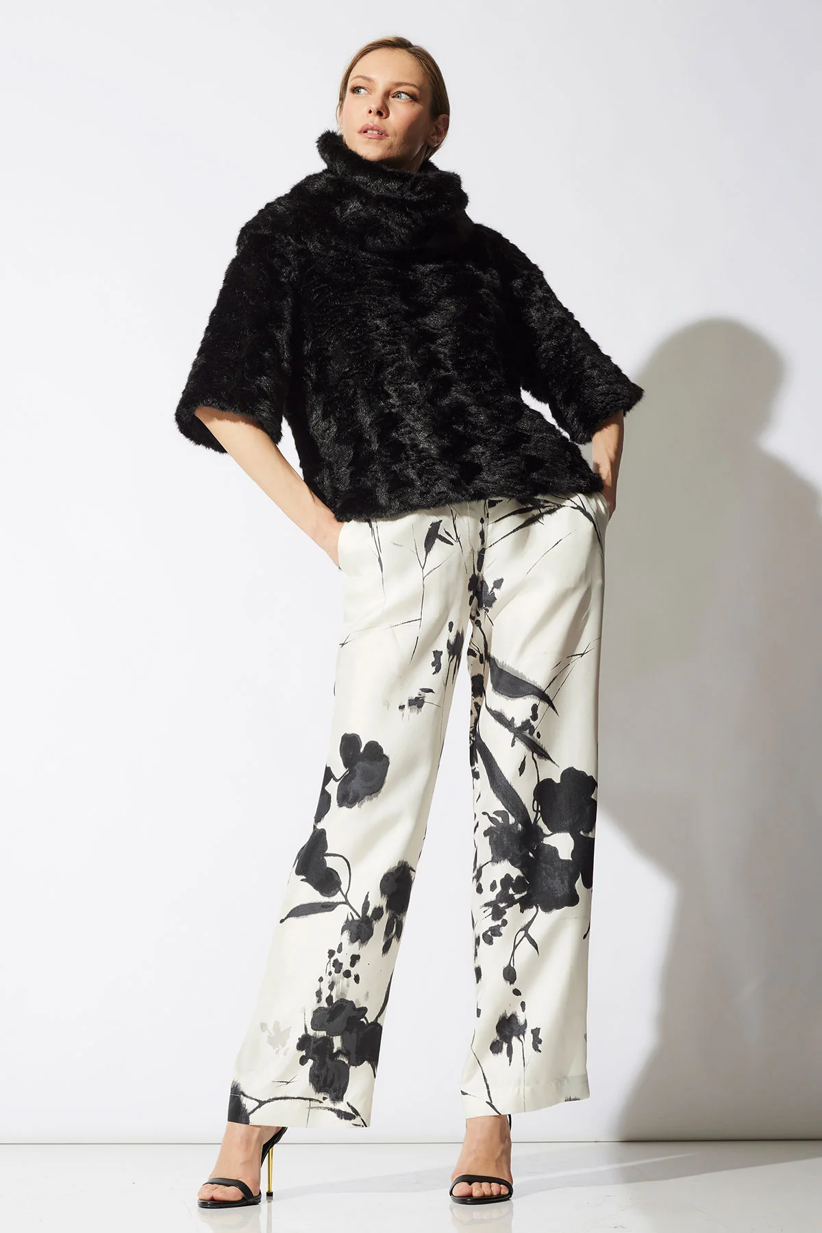 Nara Silk Twill Drawstring Pants - Image 3