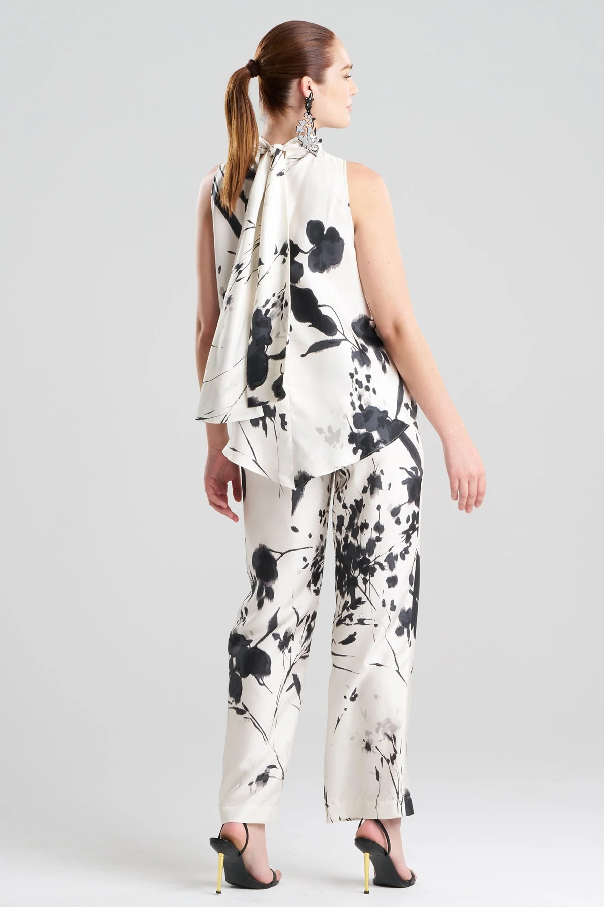 Nara Silk Twill Halter Scarf Top - Image 2