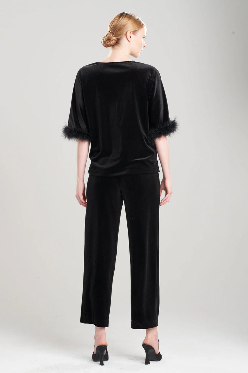 Natalie Feather Trim Pullover PJ - Image 3