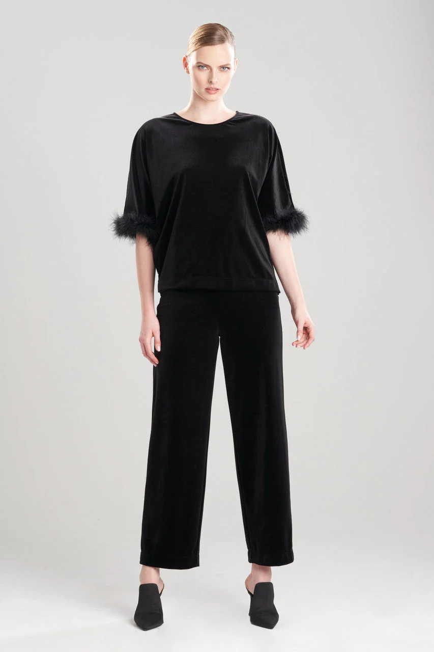 Natalie Feather Trim Pullover PJ - Image 4