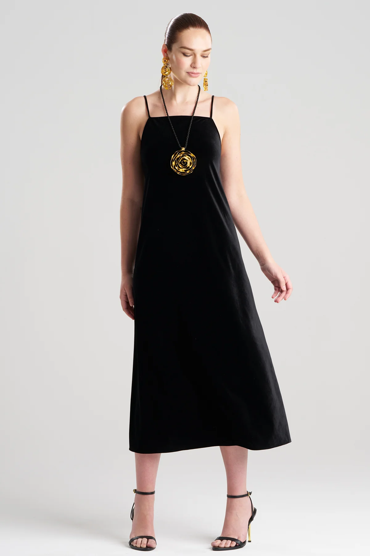 Natalie Velvet Slip Dress - Image 2