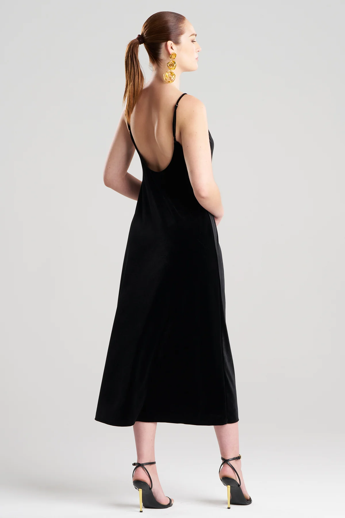 Natalie Velvet Slip Dress - Image 3