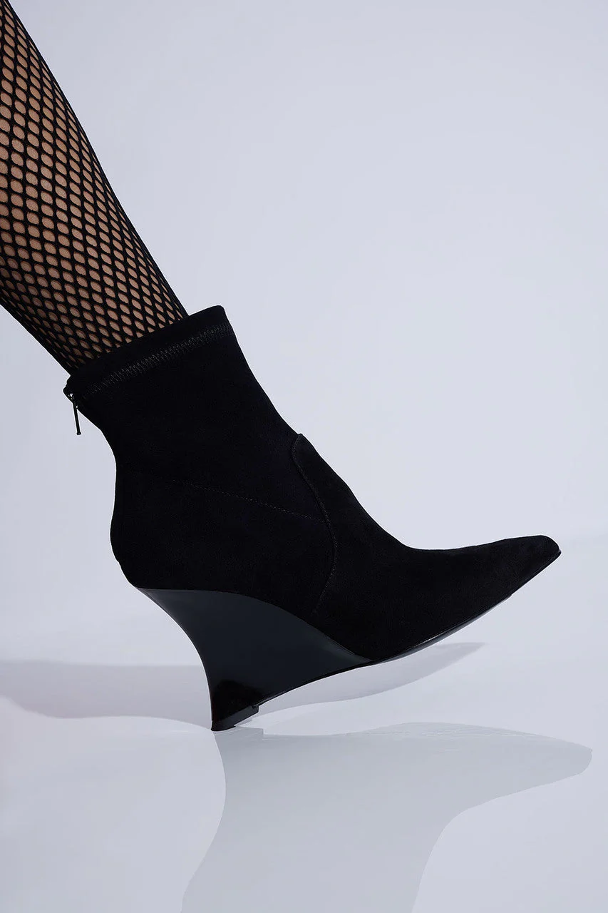 Neko Suede Wedge Ankle Boot - Image 6