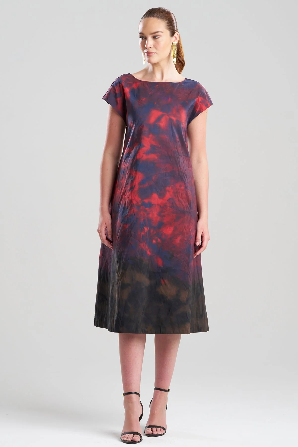 Niji Tie Dye Taffeta Trapeze Dress - Image 2