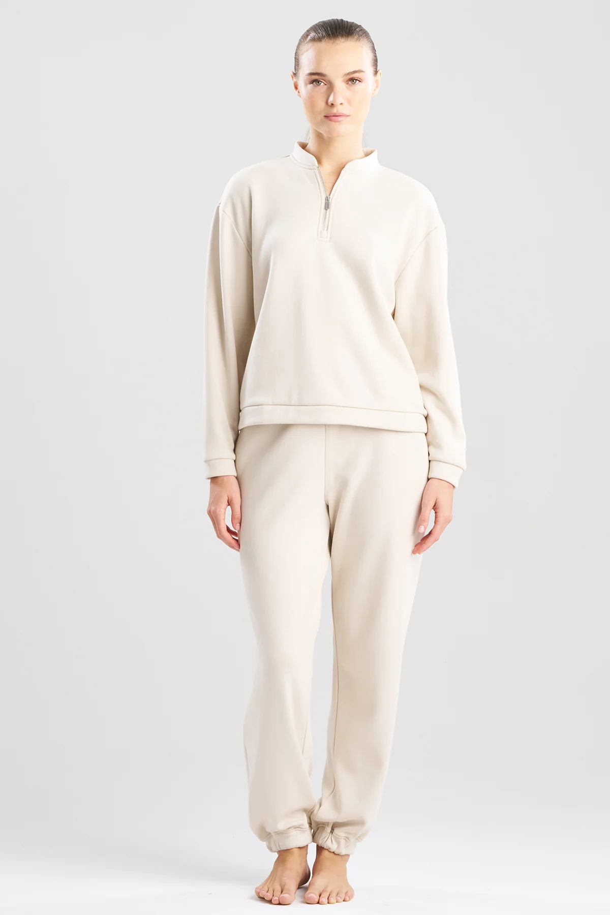 Nova Cozy Brushed Knit Everywhere Zip Up Top