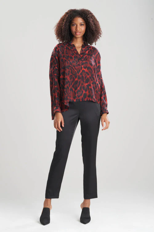 Ocelot Obi Silk Caftan Shirt - Image 8