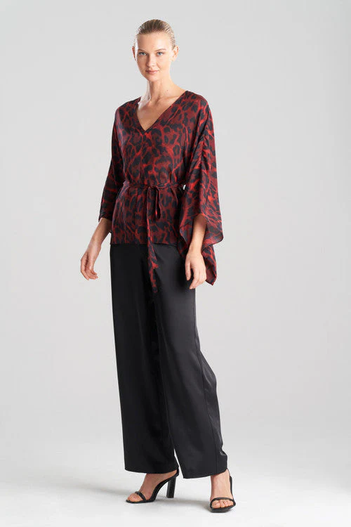Ocelot Obi Silk Kimono Top - Image 6