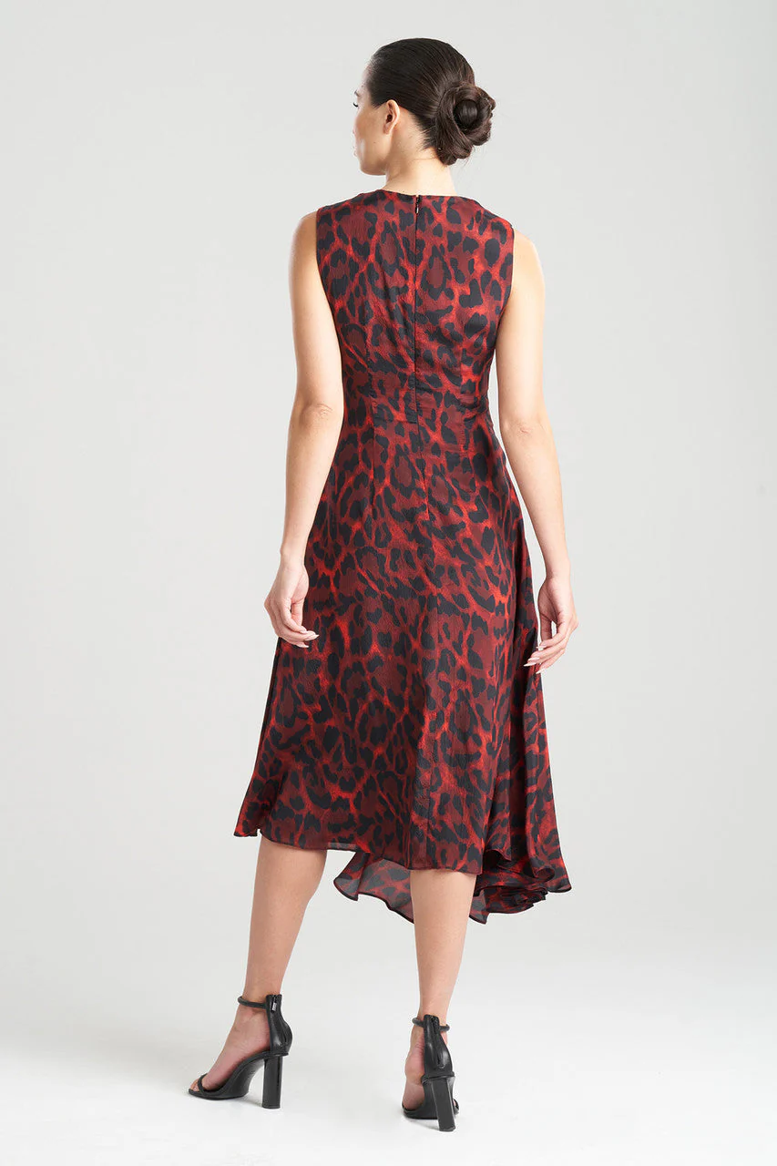 Ocelot Obi Silk Side Drape Dress - Image 3