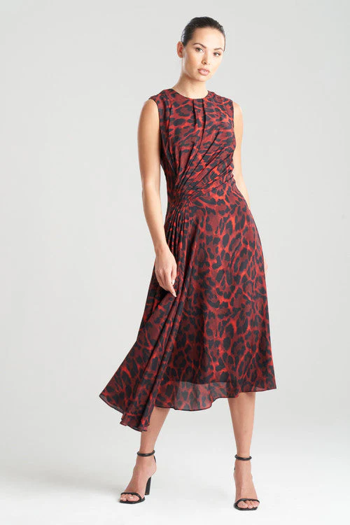 Ocelot Obi Silk Side Drape Dress - Image 6