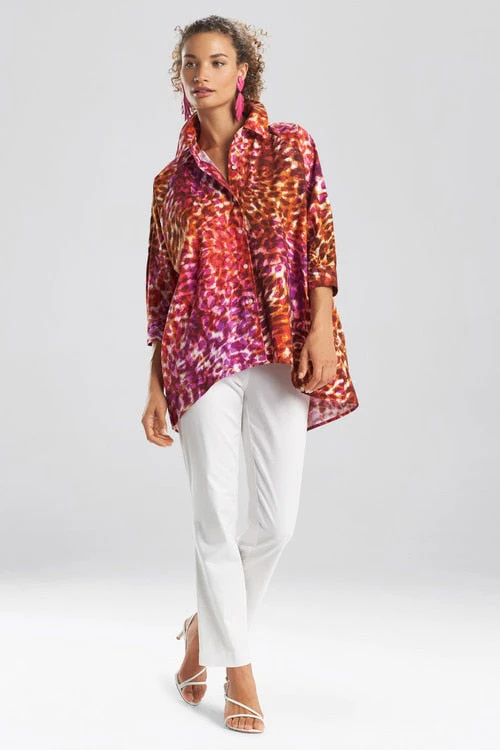 Ombre Animale- Cotton Poplin Blouse - Image 5