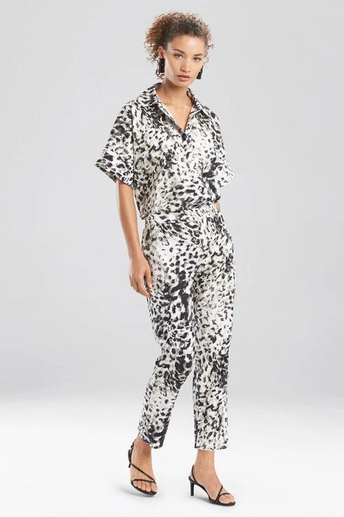 Ombre Animale - Cotton Poplin Pants - Black - Image 4