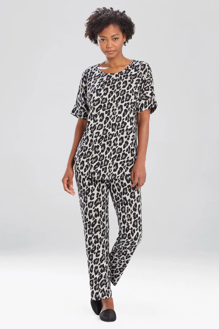 Ombre Leopard Short Sleeve Top
