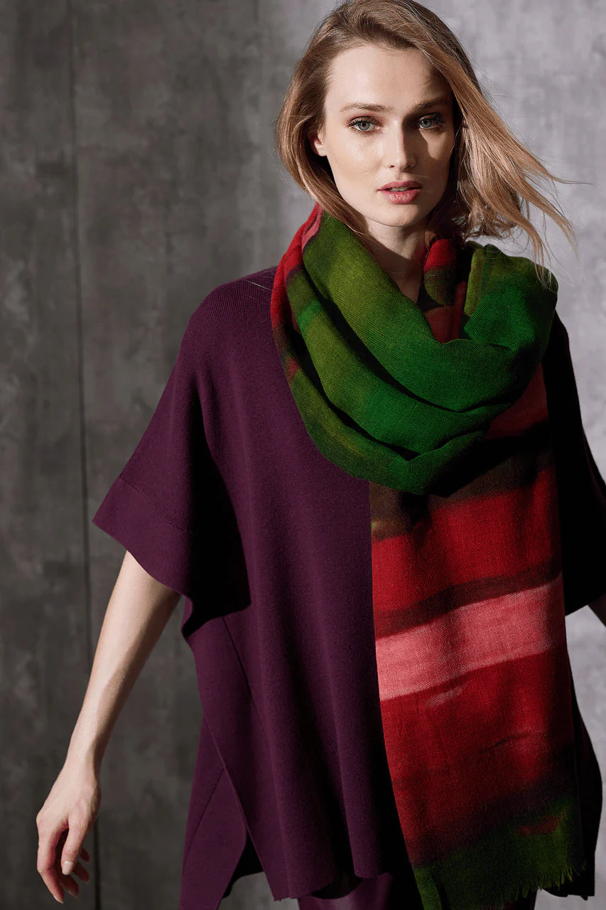 Ombre Print Wool Scarf - Image 12