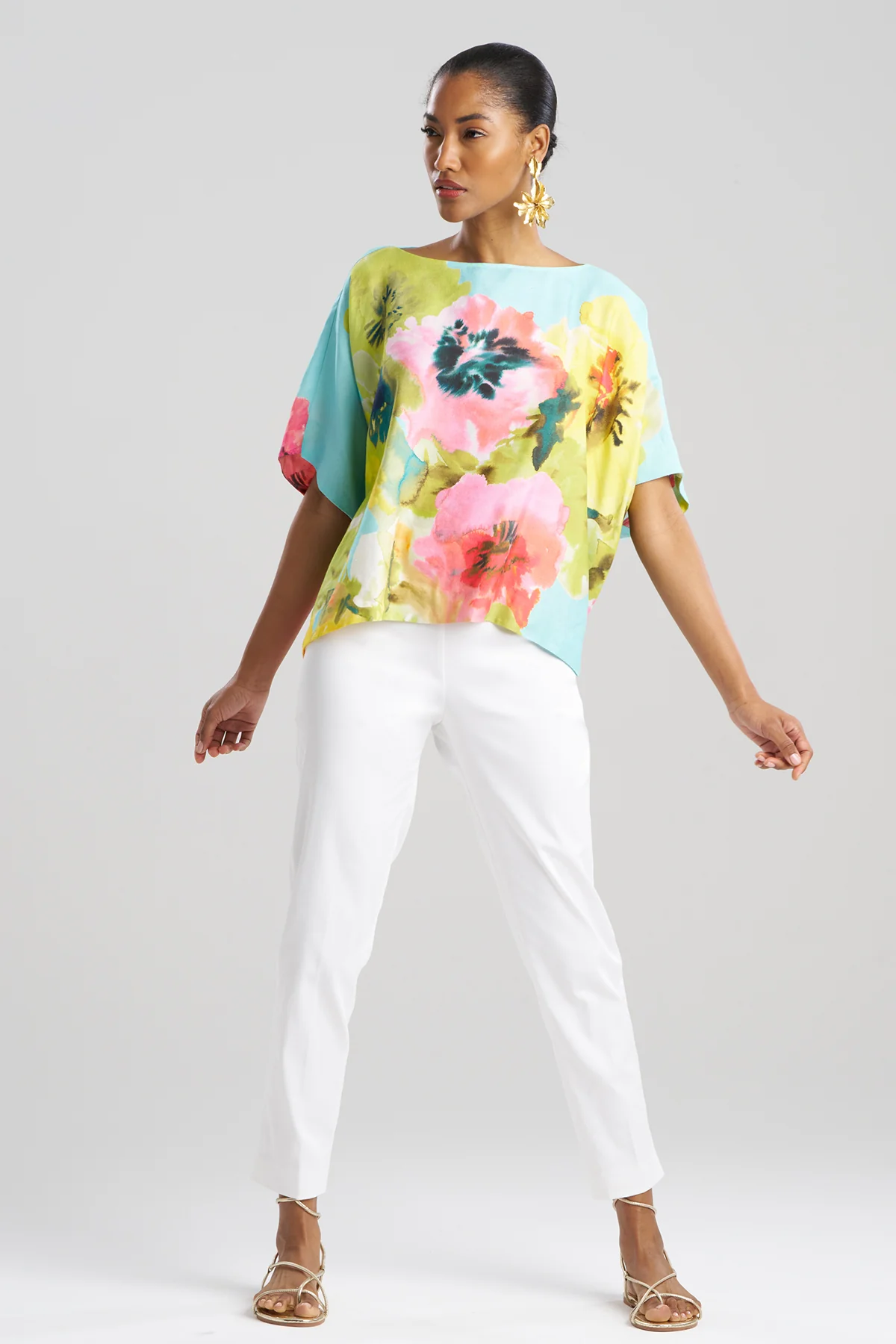 Ophelia Linen Caftan Top - Image 2
