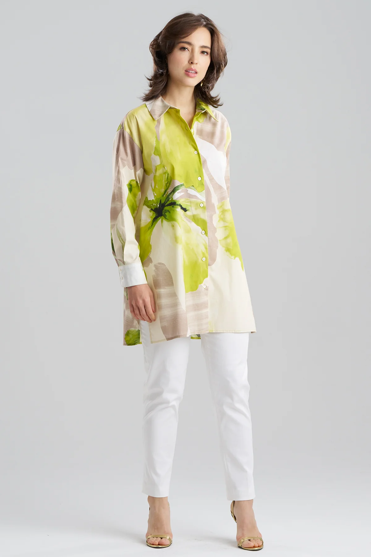Orchid Cotton Poplin Oversized Button Down Shirt - Image 2