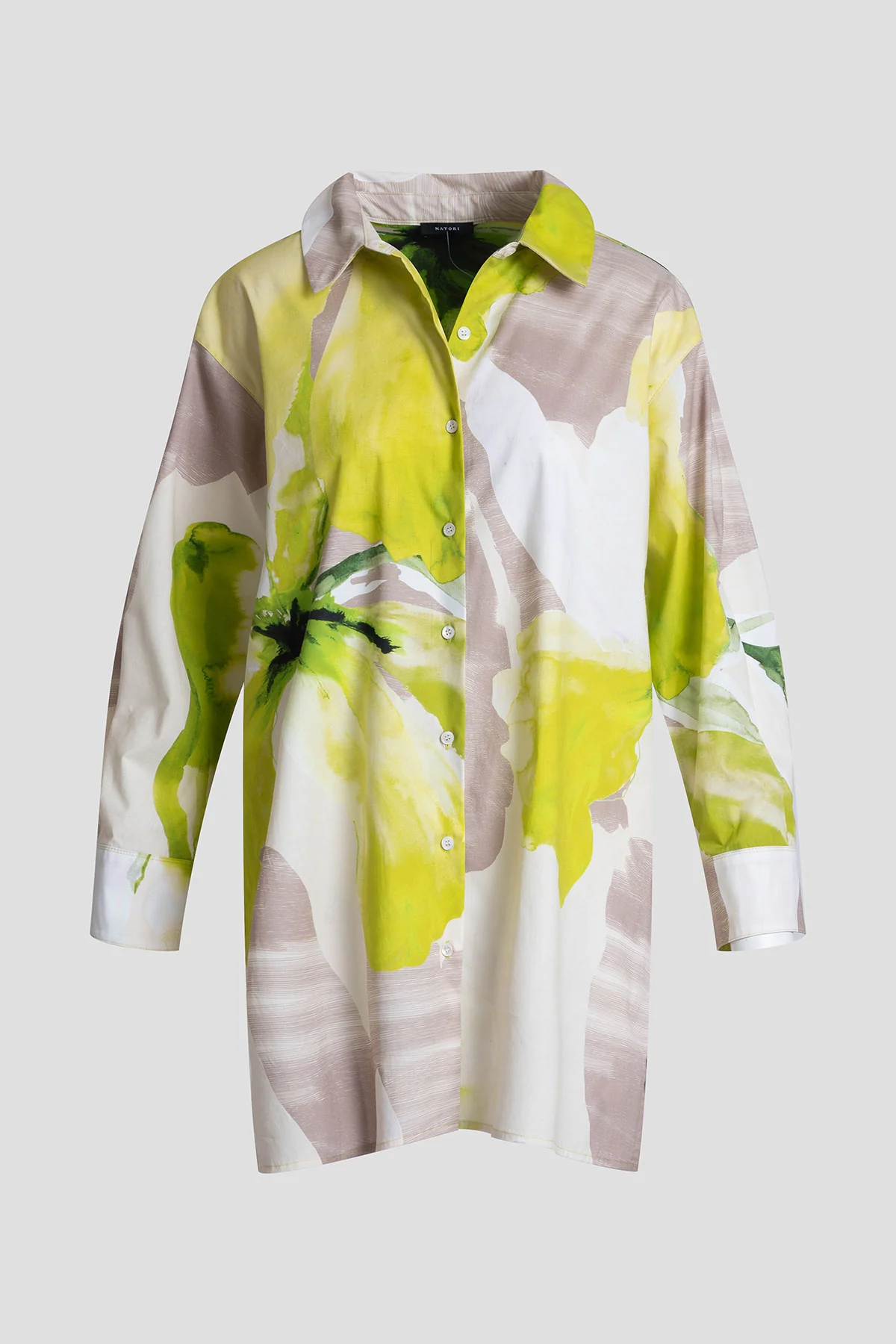 Orchid Cotton Poplin Oversized Button Down Shirt - Image 4