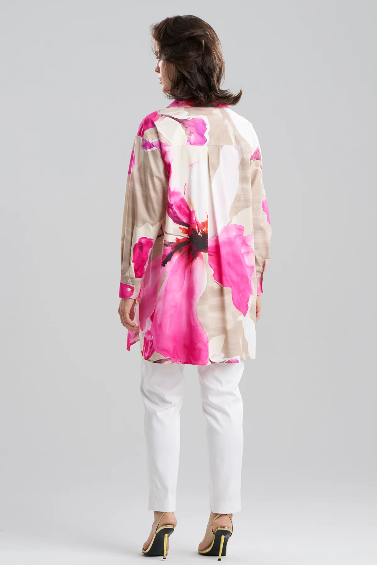 Orchid Cotton Poplin Oversized Button Down Shirt - Image 2