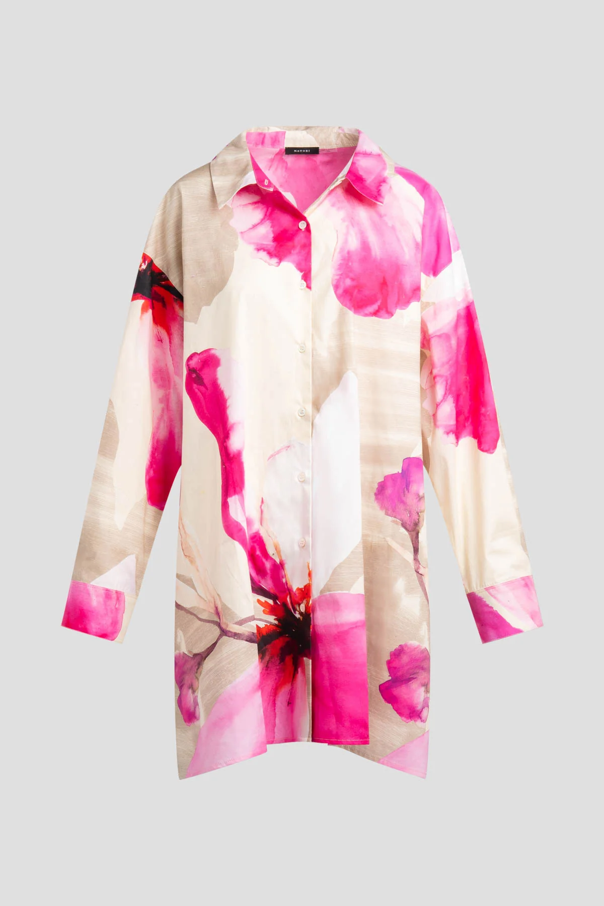 Orchid Cotton Poplin Oversized Button Down Shirt - Image 5