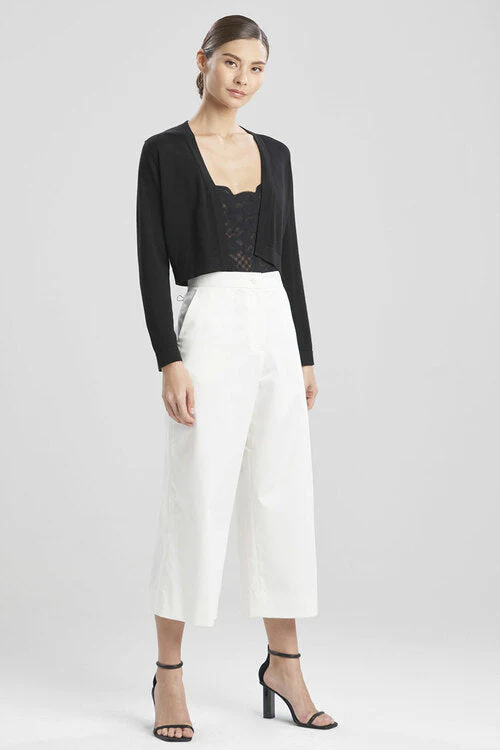 Ori-Beijing Texture Knit Crop Bolero Cardigan