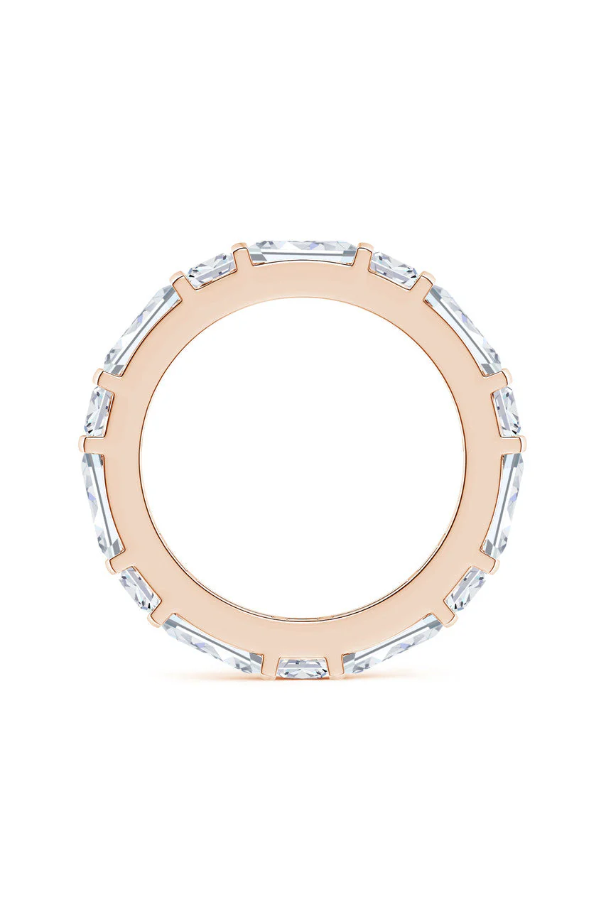 Orient Express Lab-Grown 14K Gold Baguette & Cushion Diamond Eternity Band - Image 5
