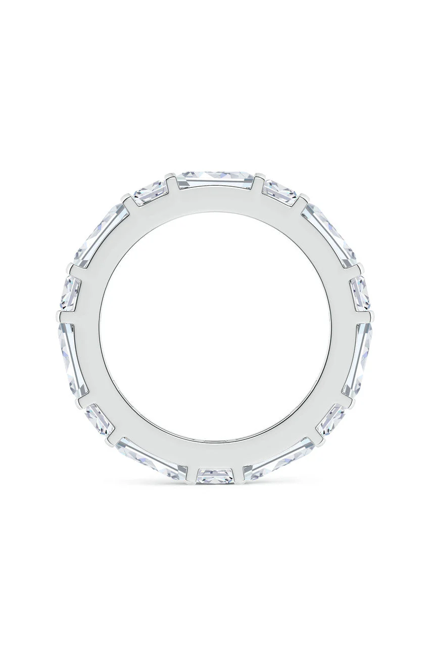 Orient Express Lab-Grown 14K Gold Baguette & Cushion Diamond Eternity Band - Image 5