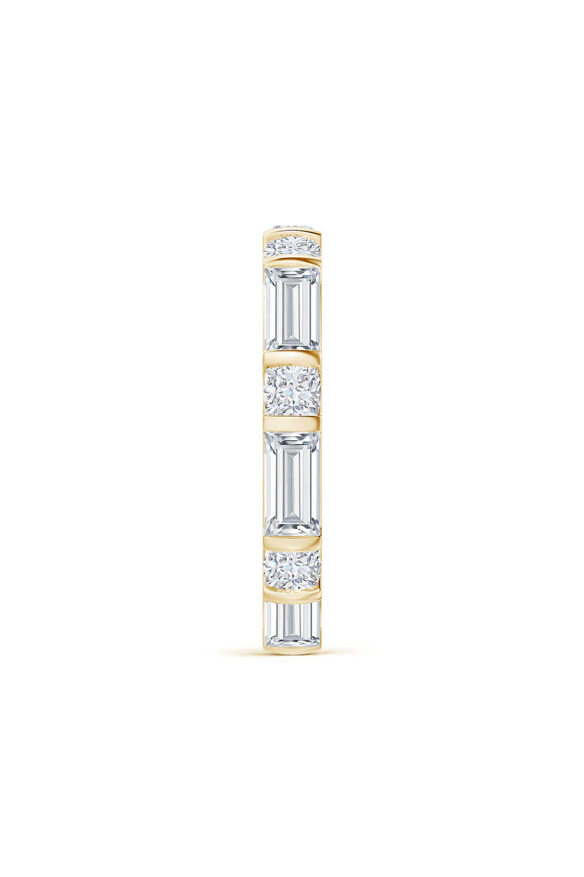 Orient Express Lab-Grown 14K Gold Baguette & Cushion Diamond Eternity Band - Image 3