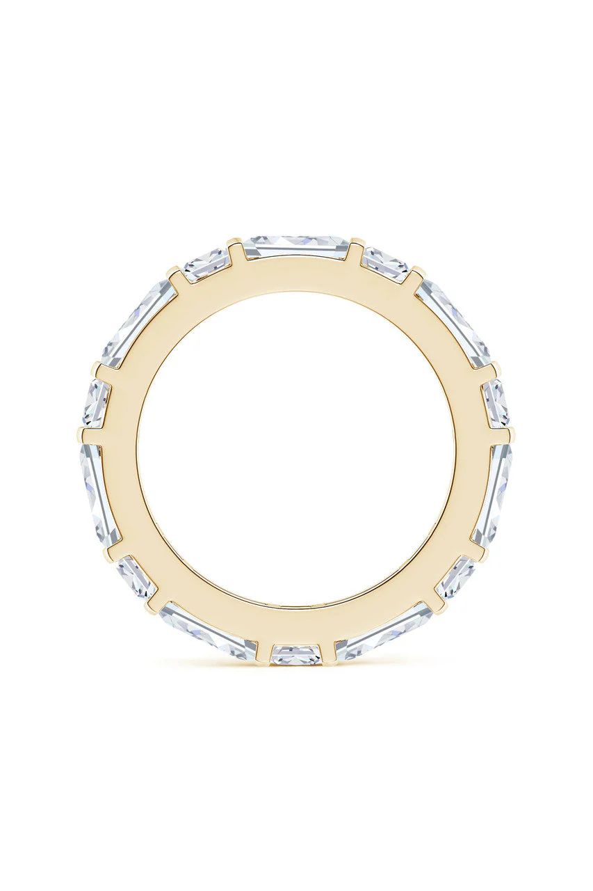 Orient Express Lab-Grown 14K Gold Baguette & Cushion Diamond Eternity Band - Image 5