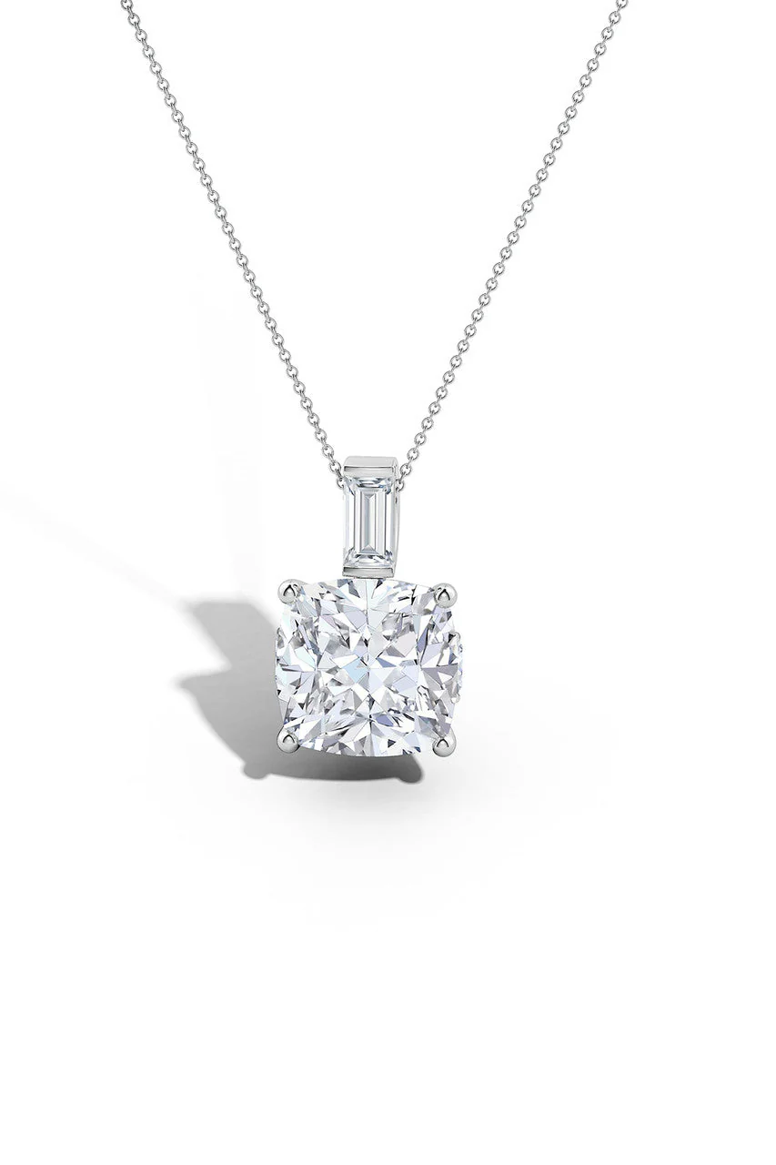 Orient Express Lab-Grown 14K Gold & Cushion Diamond Pendant Necklace - Image 5