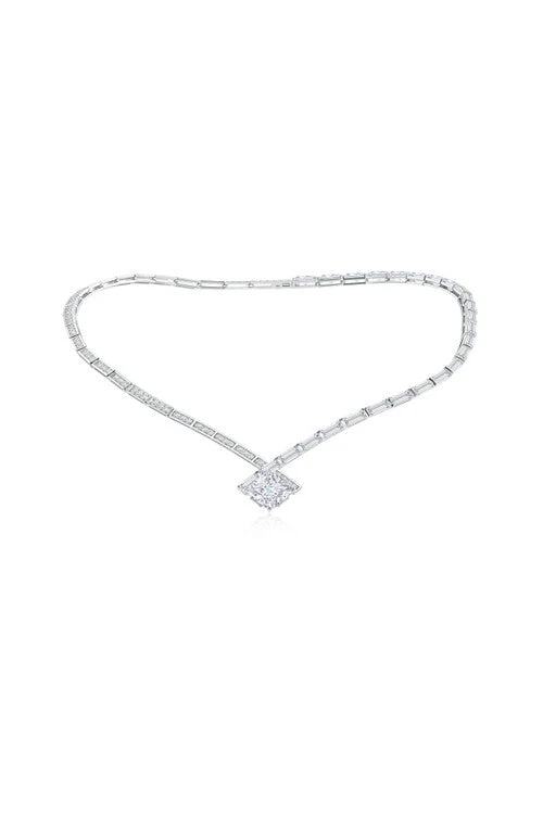 Orient Express Lab-Grown 14K Gold & Cushion Diamond Statement Necklace - Image 2
