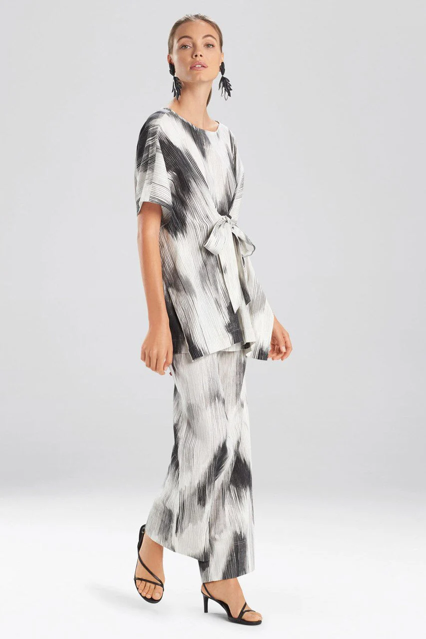 Painted Ikat Caftan Top - Image 2