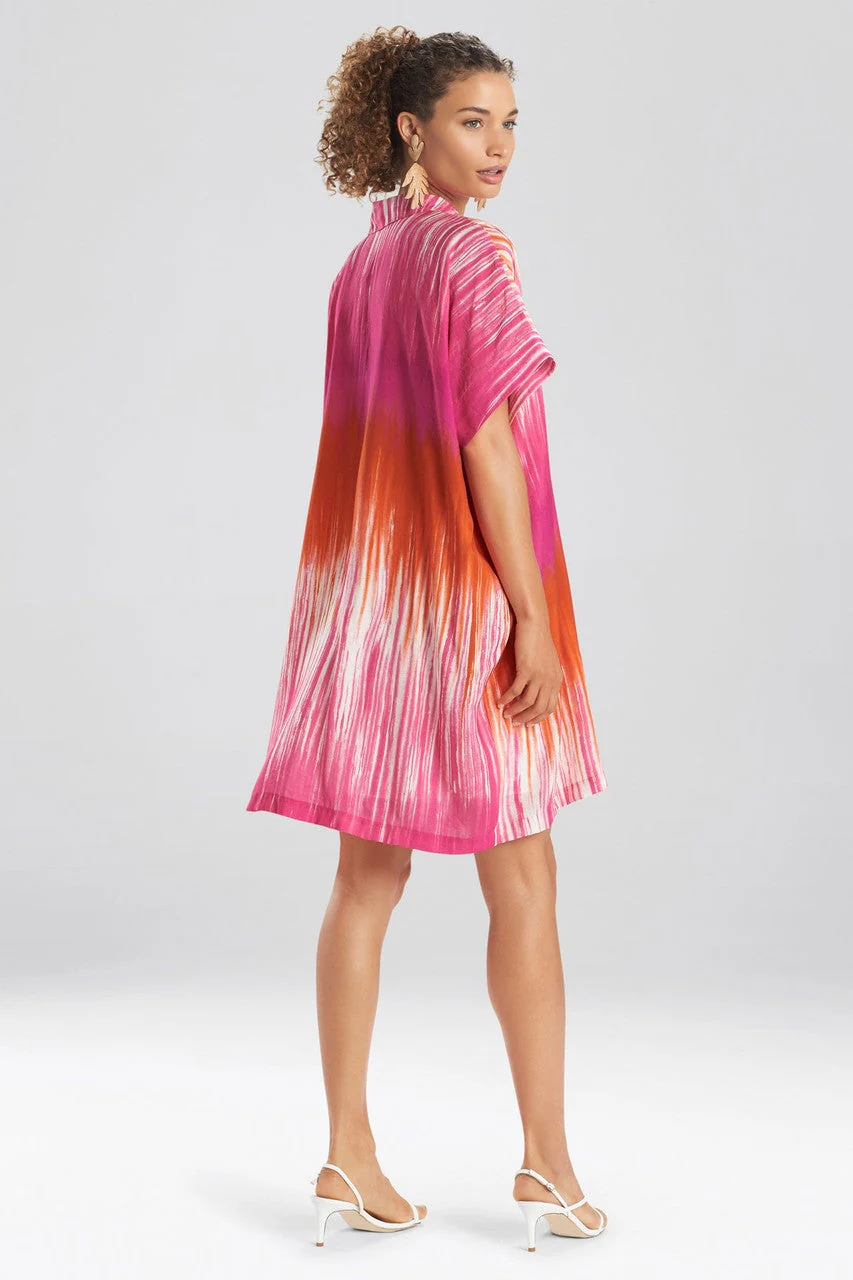 Painted Tie-Dye Caftan Dress - Image 3