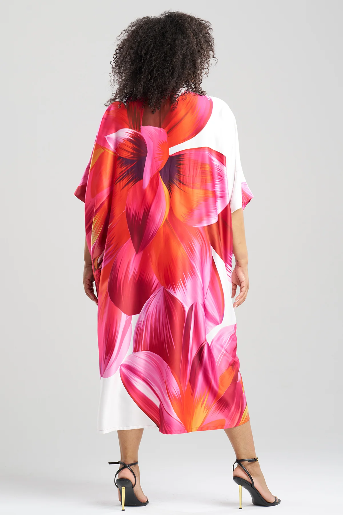 Palau Printed Charmeuse Caftan - Image 4