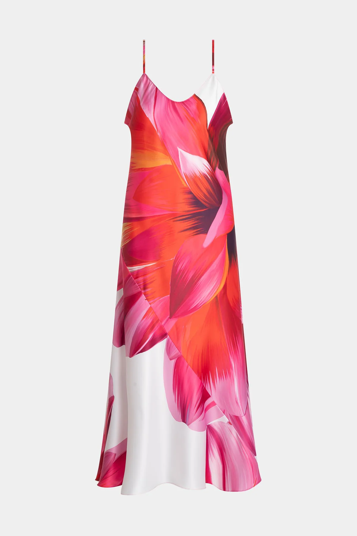 Palau Printed Charmeuse Slip Dress - Image 4