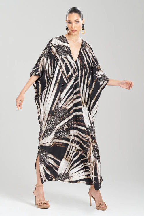 Palawan Beaded Silk Caftan