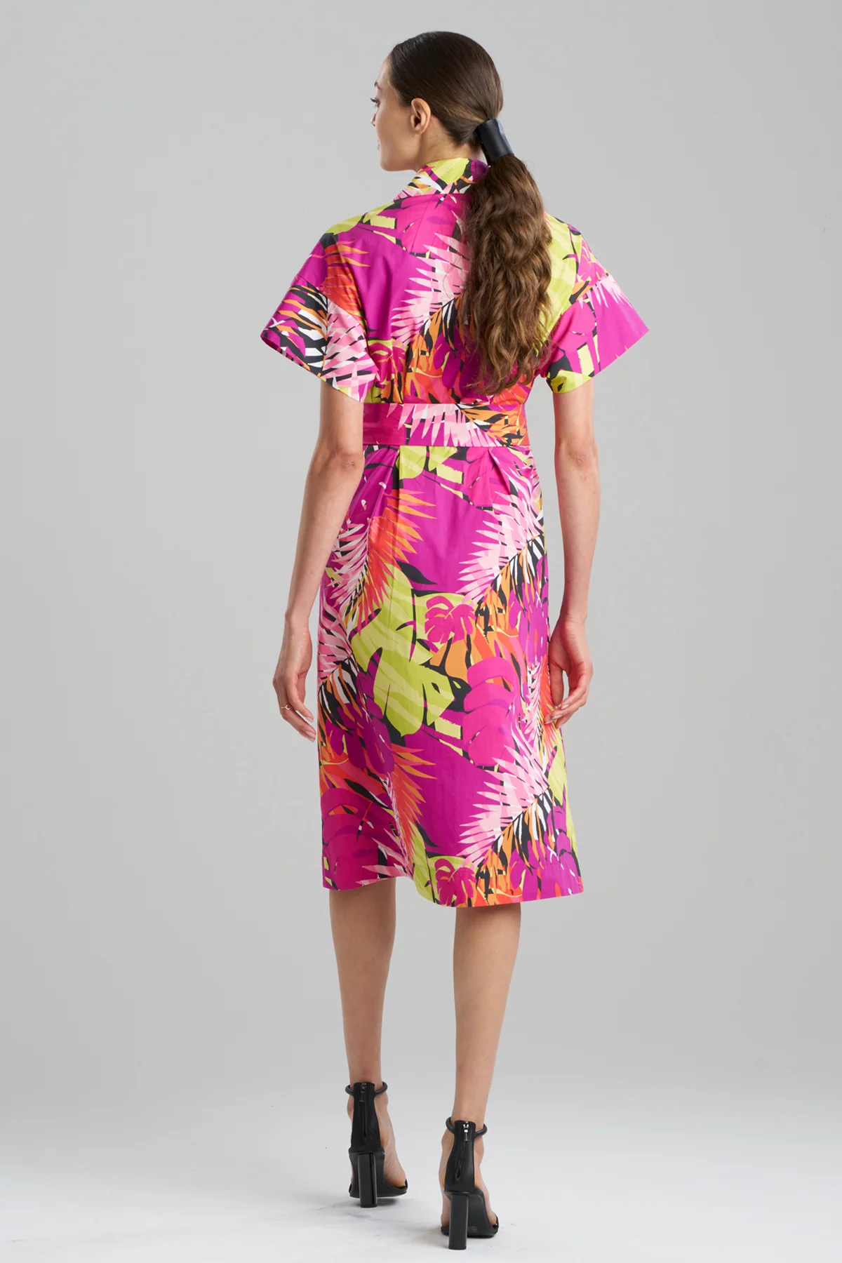 Palms Cotton Poplin Shirtdress - Image 2