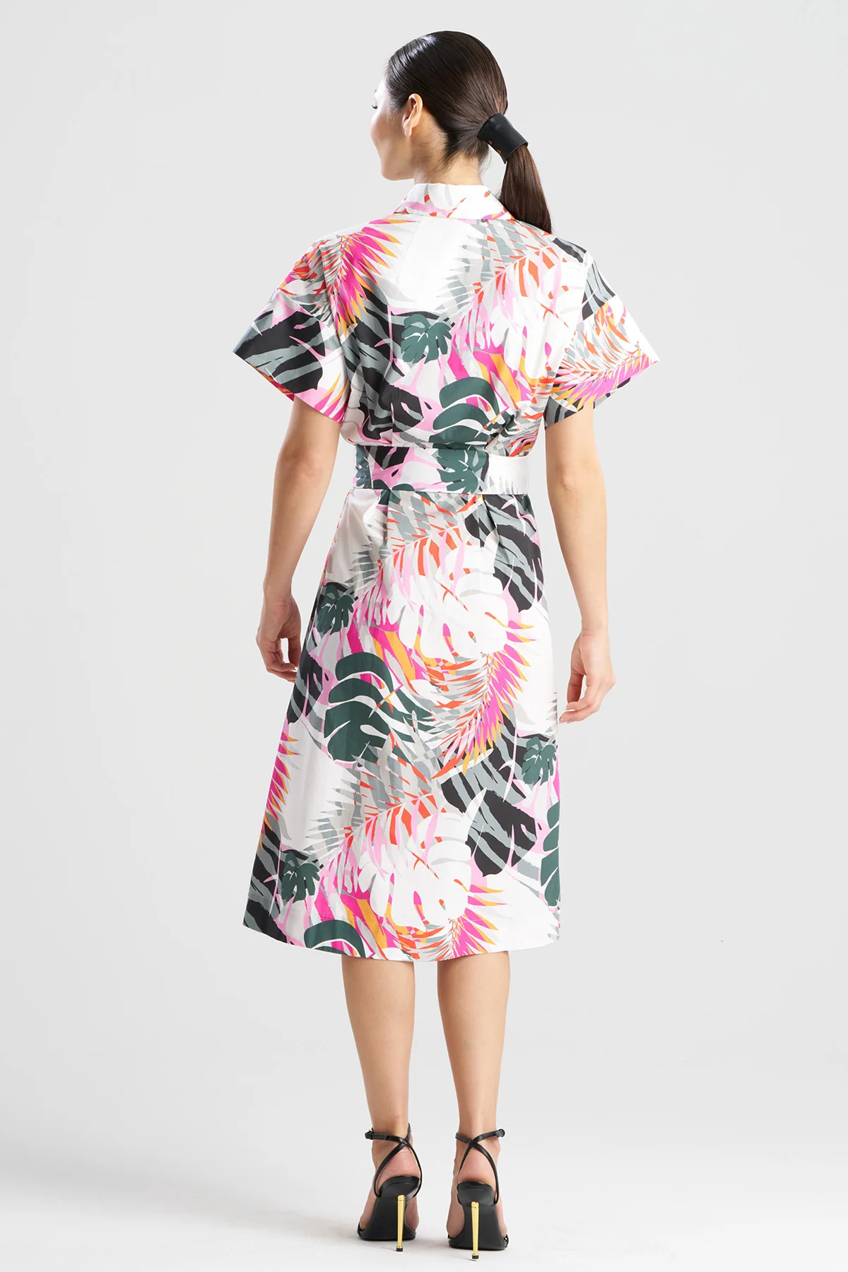 Palms Cotton Poplin Shirtdress - Image 2