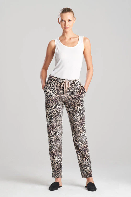 Panther Printed Velour Pants