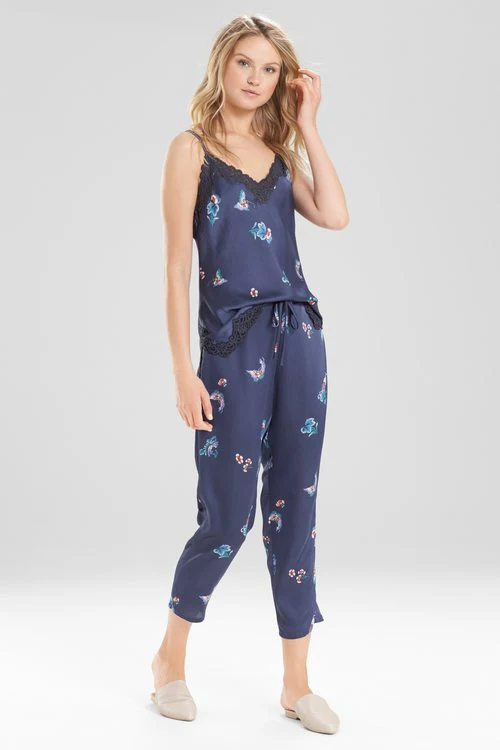 Papillon Printed Feathers Satin Pants - Image 5