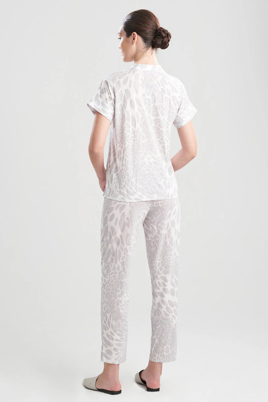 Paradise Leopard - Printed Cotton PJ - mink - Image 4