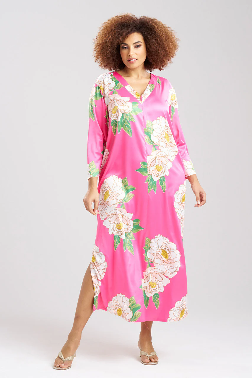 Paradise Peony Zip Caftan - Image 3