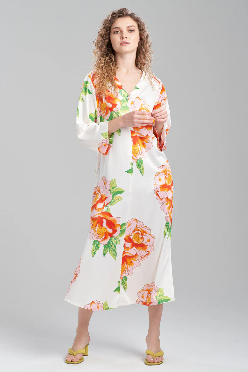 Paradise Peony Zip Caftan - Image 3