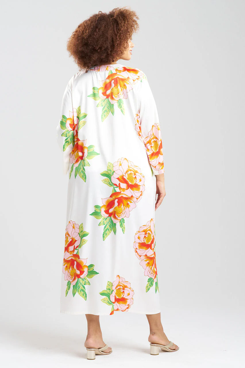 Paradise Peony Zip Caftan - Image 4